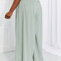 HEYSON Full Size Beautiful You Smocked Palazzo Pants