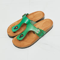 MMShoes Drift Away T-Strap Flip-Flop in Green