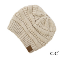 CC brand Messy Bun Beanie