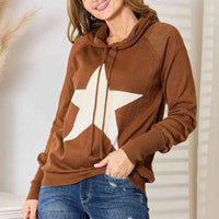 Heimish Full Size Star Graphic Hooded Sweater