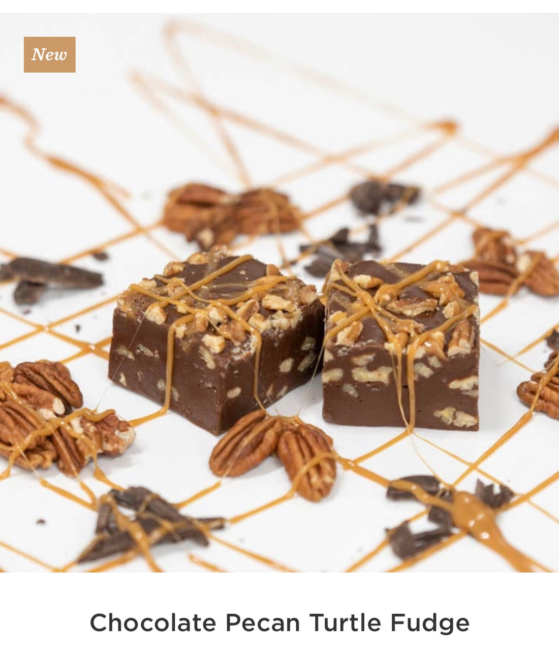Chocolate Pecan Turtle Fudge