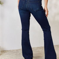 Kancan Full Size Mid Rise Flare Jeans