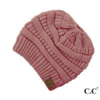 CC brand Messy Bun Beanie