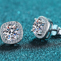 Let Me Love You 1 Carat Moissanite Stud Earrings