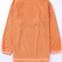 HOWDY Pumpkin Graphic Ribbed Sweatshirt