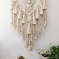 Macrame Fringe Wall Hanging Decor