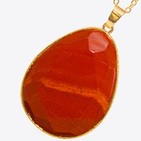 Contrast Teardrop Crystal Pendant