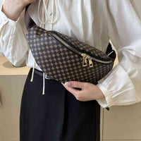 Printed PU Leather Sling Bag