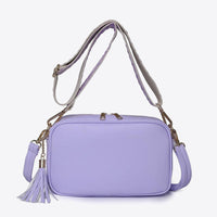 PU Leather Tassel Crossbody Bag