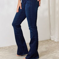 Kancan Full Size Mid Rise Flare Jeans