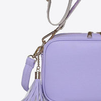 PU Leather Tassel Crossbody Bag