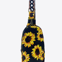 Printed PU Leather Sling Bag