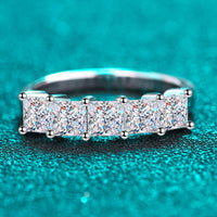 Romantic Surprise 2 Carat Moissanite Rhodium-Plated Ring