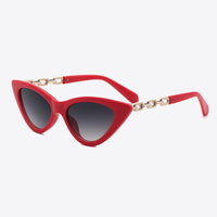 Chain Detail Cat-Eye Sunglasses