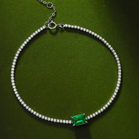 1 Carat Lab-Grown Emerald Bracelet