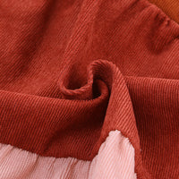Color Block Square Neck Tiered Dress