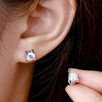 Moissanite 925 Sterling Silver Stud Earrings