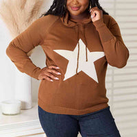 Heimish Full Size Star Graphic Hooded Sweater