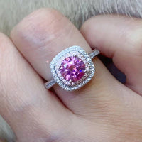 1 Carat Moissanite Two-Tone Ring