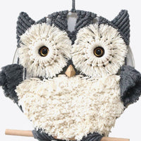 Hand-Woven Tassel Owl Macrame Wall Hanging