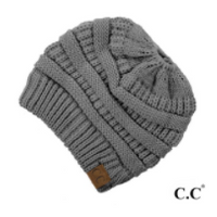 CC brand Messy Bun Beanie