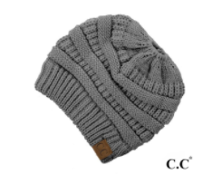 CC brand Messy Bun Beanie