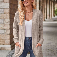 Open Front Cardigan with Pockets