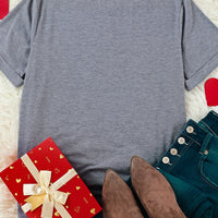 LOVE EVERYBODY Short Cuffed Sleeve T-Shirt