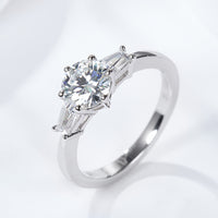 Loyal Love 1 Carat Moissanite Platinum-Plated Ring