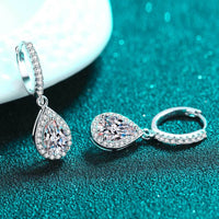 Moissanite Teardrop Earrings