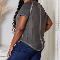 Zenana Full Size Round Neck Raglan Sleeve T-Shirt