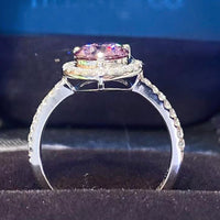 1 Carat Moissanite Heart Ring