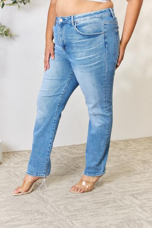 RISEN Full Size Mid Rise Skinny Jeans