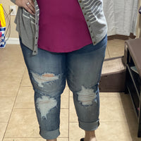 Bleach Splatter Boyfriend Jeans