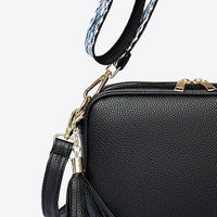 PU Leather Tassel Crossbody Bag