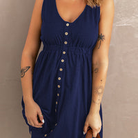 Magic Sleeveless Slit Dress