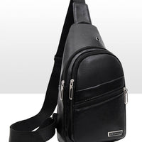 Large Capacity Sling Bag with USB Design