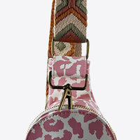 Printed PU Leather Sling Bag