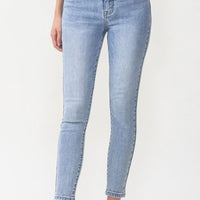 Lovervet Full Size Talia High Rise Crop Skinny Jeans