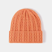 Mixed Knit Cuff Beanie