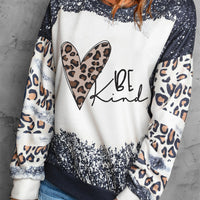 Mixed Print Drop Shoulder Sweatshirt