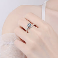 On My Mind 925 Sterling Silver Moissanite Ring