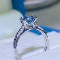 1 Carat Moissanite 4-Prong Ring