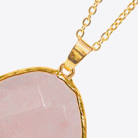 Contrast Teardrop Crystal Pendant
