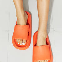 MMShoes Arms Around Me Open Toe Slide in Orange