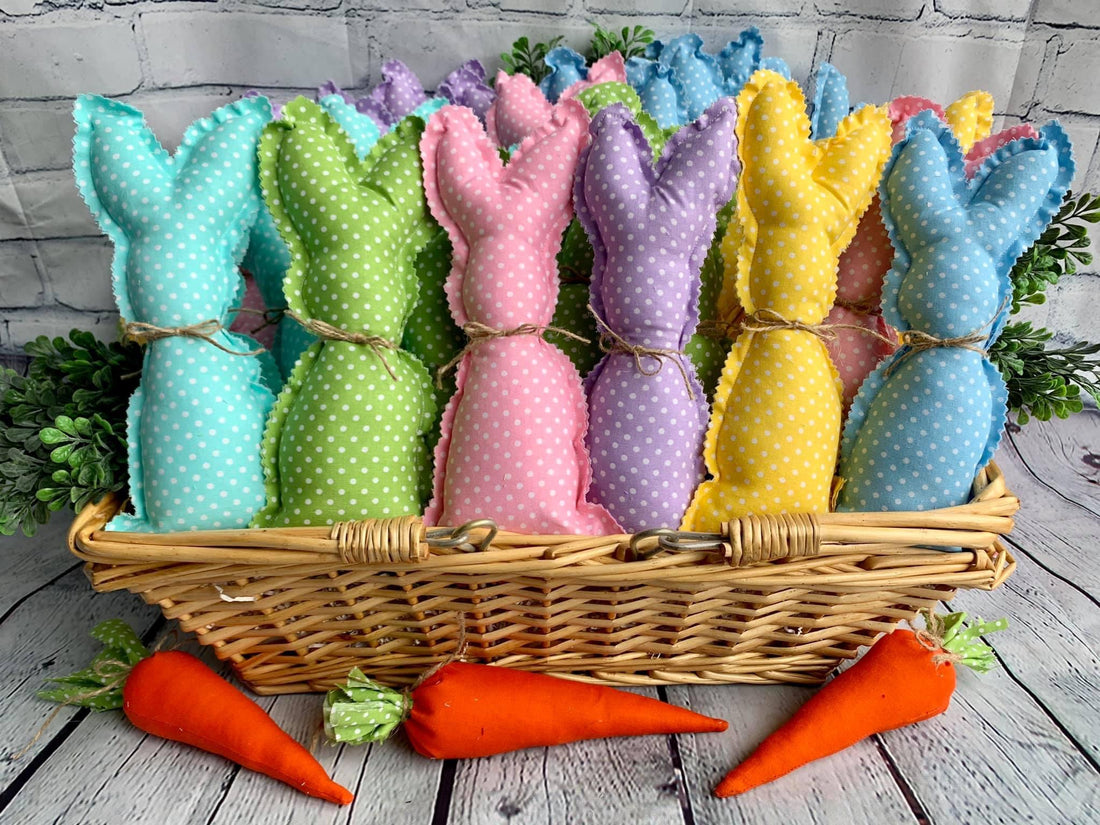 Easter Decor Fabric Bunnies