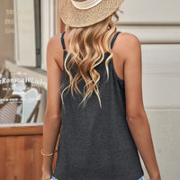 Lace Trim V-Neck Cami Top