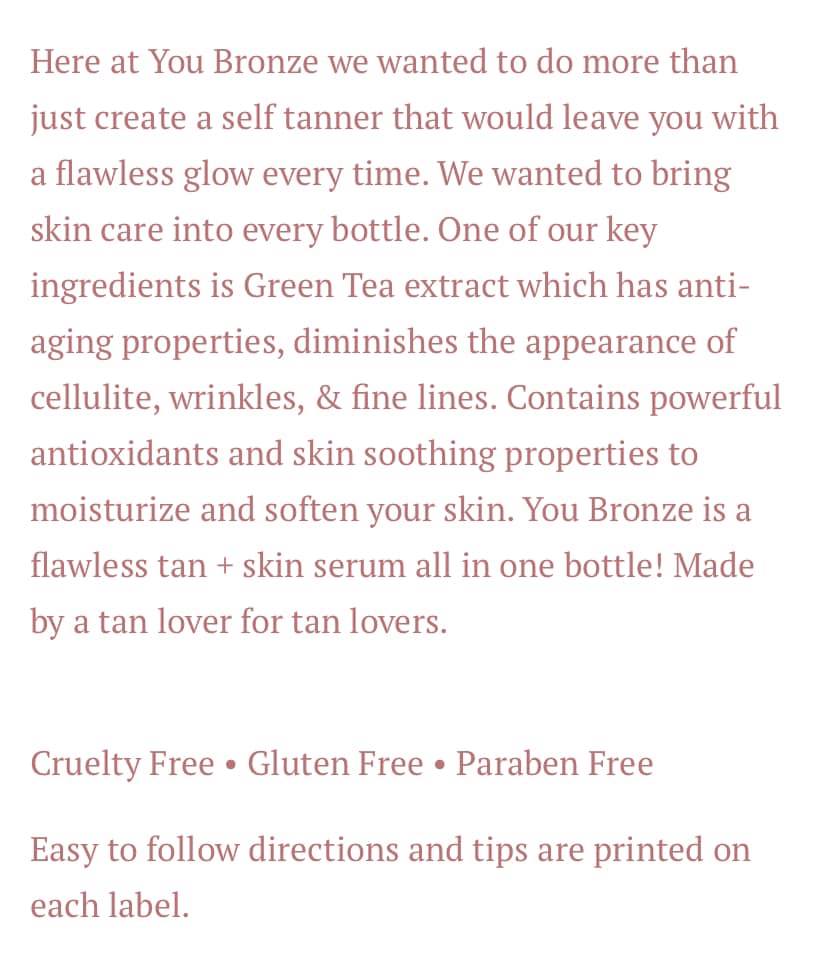 YouBronze Self Tanning Mousse