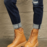 East Lion Corp Platform Combat Boots