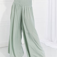 HEYSON Full Size Beautiful You Smocked Palazzo Pants